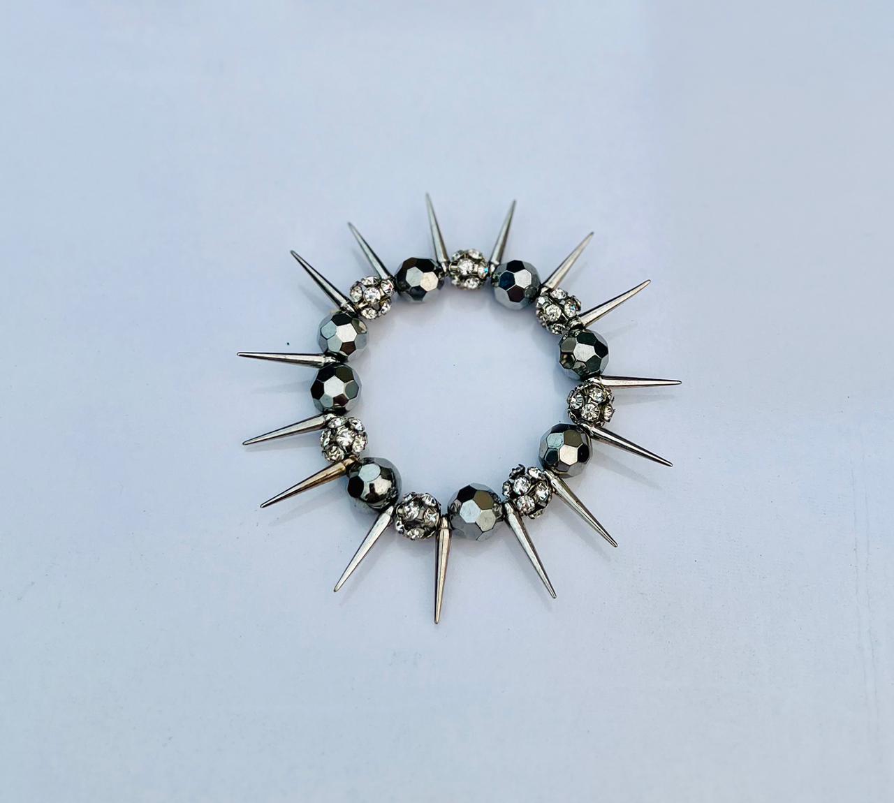 Midnight Spike Statement Bracelet